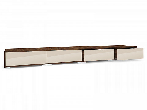 FKS-318 magasfényű fiókos gardróbszekrény alsó magasító, 318 cm