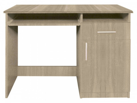 VIOT-100 1 fiókos polcos számítógépasztal, 100 cm, sonoma tölgy