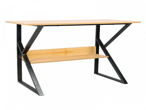 TARC-80 fémvázas íróasztal polccal, 80 cm