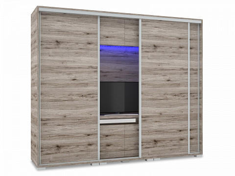 BND-239 TV-s tolóajtós gardróbszekrény 239 cm