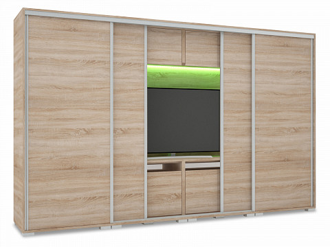 BND-318 TV-s tolóajtós gardróbszekrény 318 cm