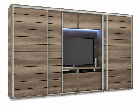 PRT-318 TV-s tolóajtós gardróbszekrény 318 cm