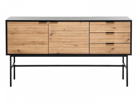 Murano KM-1 komód, artisan tölgy - fekete