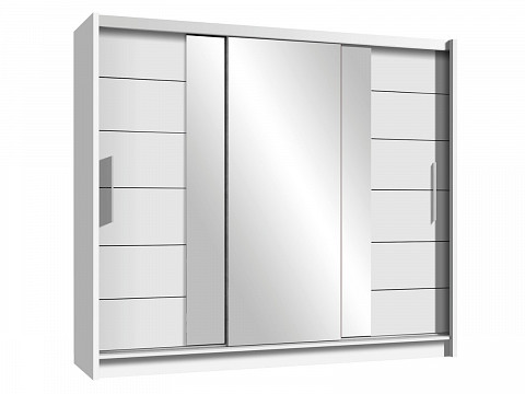 Tolóajtós tükrös gardróbszekrény 250 cm