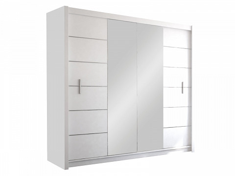 Tolóajtós tükrös gardróbszekrény 203 cm