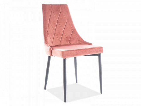 Fix fémvázas szövetkárpitozású étkezőszék