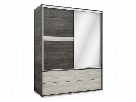 CZR-160 tükrös tolóajtós gardróbszekrény 160 cm