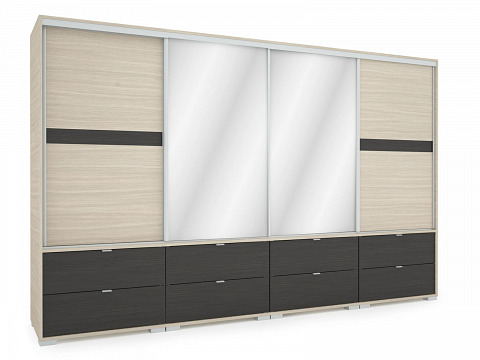 CZR-318 tükrös tolóajtós gardróbszekrény 318 cm