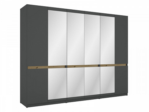 BSS-270 tükrös gardróbszekrény RGB LED világítással 270 cm
