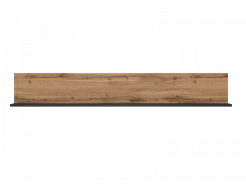 Lofta polc 150 cm, wotan tölgy - fekete