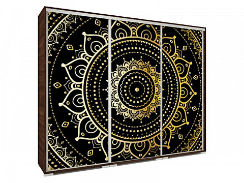 ISAR-239 tolóajtós gardróbszekrény 239 cm, mandala