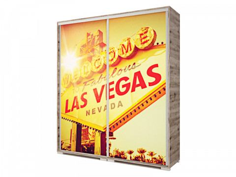 ISV-160 tolóajtós gardróbszekrény 160 cm, Las Vegas