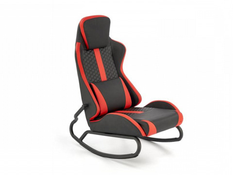 Gamer hintafotel, fekete - piros