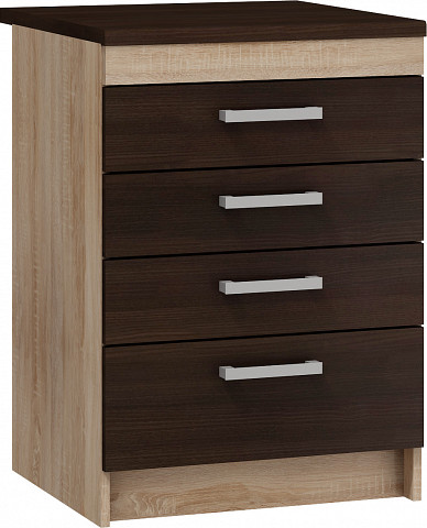 Milo S604SZ alsó 60 cm széles 4-fiókos konyhaszekrény elem