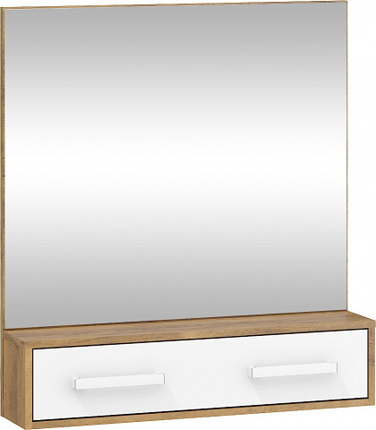 Rio tükör - Burgundy tölgy - Fehér