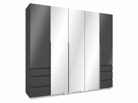 Silver MF 3 tükrös gardróbszekrény 225 cm