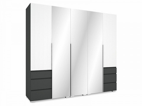 Silver 3 tükrös gardróbszekrény 225 cm