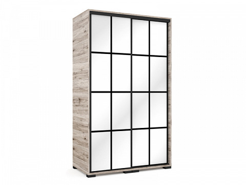 Rock 2 tükrös tolóajtós gardróbszekrény 120 cm
