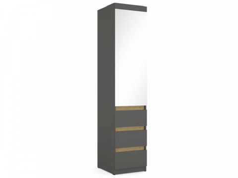 BSS 5 gardróbszekrény 45 cm, jobbos