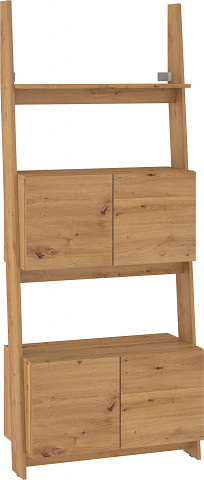 Rack 80 2D könyvespolc 4 ajtó - Artisan tölgy