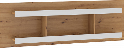 Verin fali polc D - Artisan tölgy - Fehér