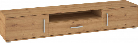 Solar TV-állvány 2 ajtó 1 fiók - Artisan tölgy