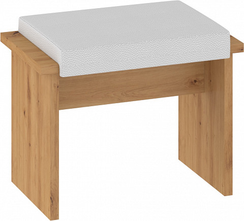 Bond pad kicsi - Artisan tölgy - Fehér huzat