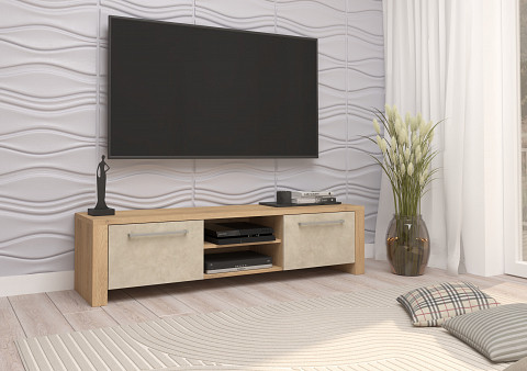 Helix New TV-állvány - Cremona tölgy - Granada mandula