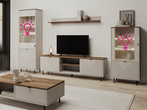 Ecoy 2 pontos LED világítás vitrinhez