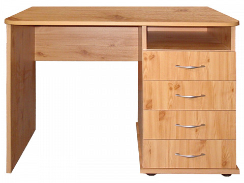 Flat 4 fiókos íróasztal 100 cm, jobbos