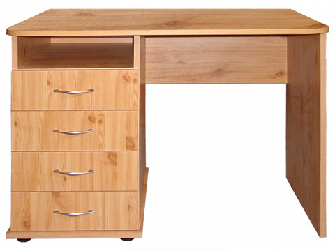 Flat 4 fiókos íróasztal 100 cm, balos