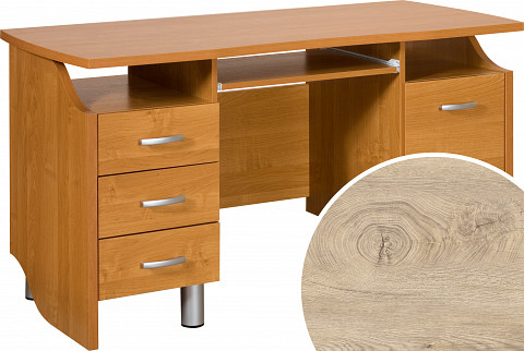 Combi íróasztal - Endgrain tölgy