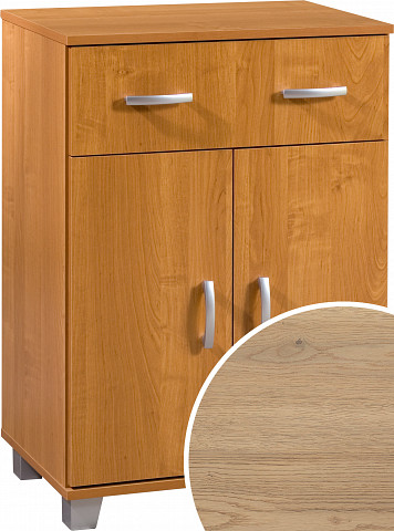 Komód 2 ajtó 1 fiók KN-6041S2D - Cremona tölgy